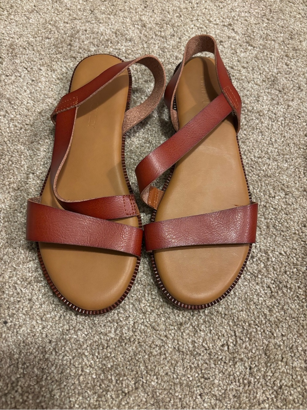 Women’s Leather Strappy Sandals - Brown